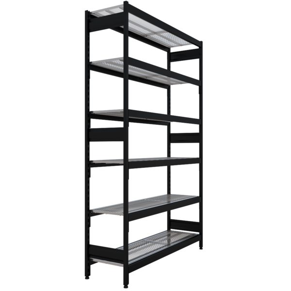 ADP Longspan Shelving Bay 750W x 2410H With 6 x Wire Shelves - Choose Bay Length - Image 2