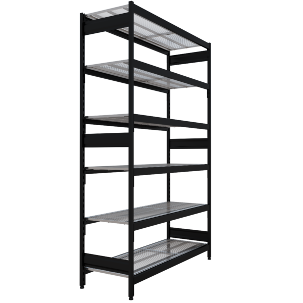 ADP Longspan Shelving Bay 500W x 2410H With 6 x Wire Shelves - Choose Bay Length