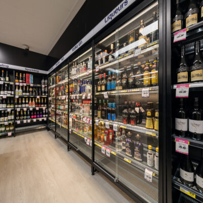 Lockable Glass Door Sets for Liquor Shelving