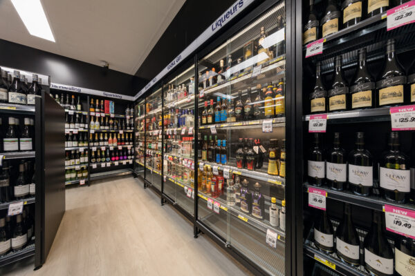 Lockable Glass Door Sets for Liquor Shelving - Full Height Glass - Image 2