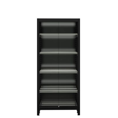 Lockable Glass Door Sets for Liquor Shelving - 2/3 Glass