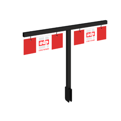 Double-Sided Product Category Sign Holder for S-Mart Shelving