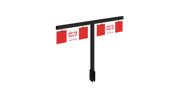 Double-Sided Product Category Sign Holder for S-Mart Shelving