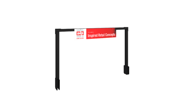 Signange Railing Stand Category Signage Rail for S-Mart Shelving | ADP Retail Systems