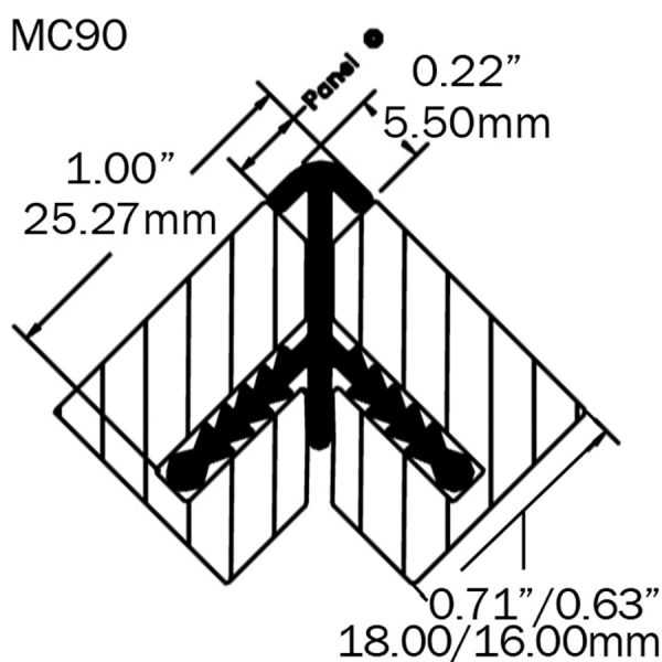 Stickman Extrusion – 90° Radius Corner Without Back Legs - Image 2