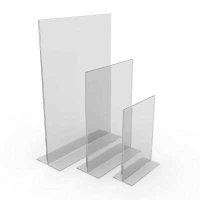 Acrylic Free Stand Sign Holders