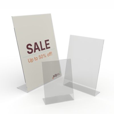 Vertical Acrylic Sign Holders